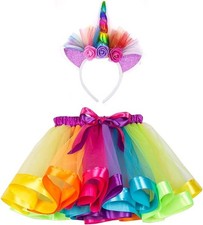 Rainbow Unicorn Tutu Skirt