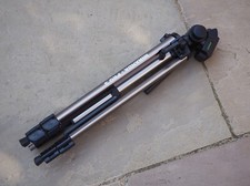 Miranda PRO-3 camera tripod, upto 128cm High, Tilt/Pan head, QR plate, Bubble