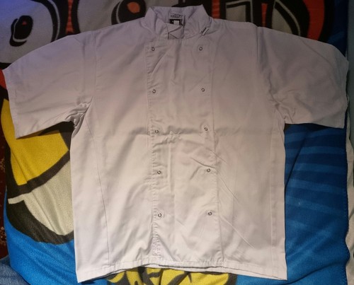 Russums white chefs top - white,