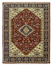 Hand Knotted Oriental Tribal Carpet Oushak Red Living Room Wool Area Rugs 4x6 ft