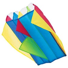 Nylon Parafoil Kite 60cm x 51cm With Line & Pocket Storage Bag Kids Easy To Fly