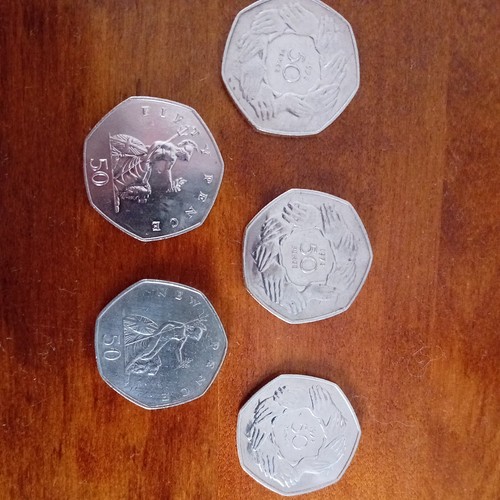 Old pence coins - 50, coins.