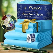 3/4Pcs Bamboo Bed Sheet Set