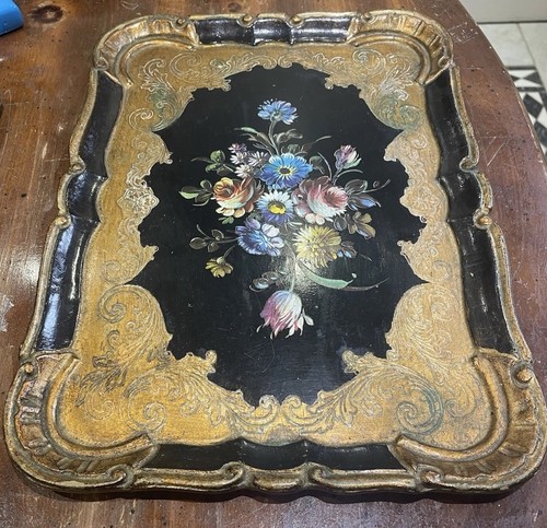 Vintage hand made tray - vintage,