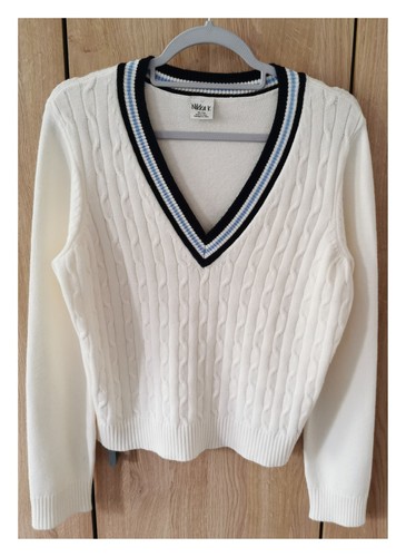 Cream with navy sky - navy, blue