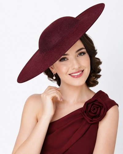 Wine fascinator hat - wine,