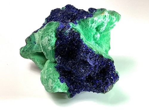 Azurite with malachite - azurite,