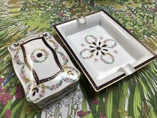 Ancap sona verona Italy, trinket box and ashtray, porcelain