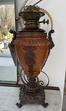 antique oak bronze spelter oil
