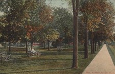 Park People Sitting on Park