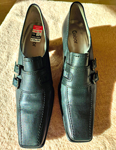Gabor women black - black, leather