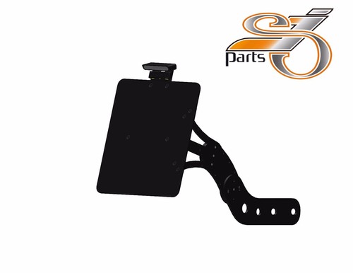 License plate holder side