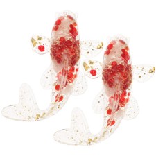  2 Pcs Koi Carp Fish Ornaments
