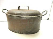 Large Antique vintage French Fish Steamer Pan