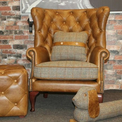 Harris tweed brown - &,