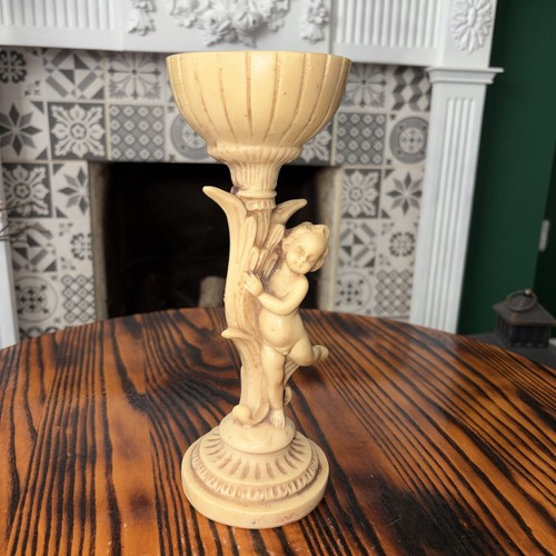Ivory cherub figurine - cherub,