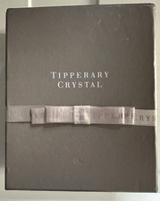 Tipperary Crystal Carriage Clock with Jockey/Horse Engraving Boxed