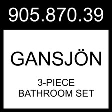 IKEA GANSJON GANSJÖN 3-piece