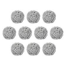 10 Pcs Wicker Rattan Balls 2.4