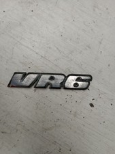 VW CORRADO VR6 SILVER CHROME REAR BADGE AAA ABV GENUINE MK3 GOLF 535853675B