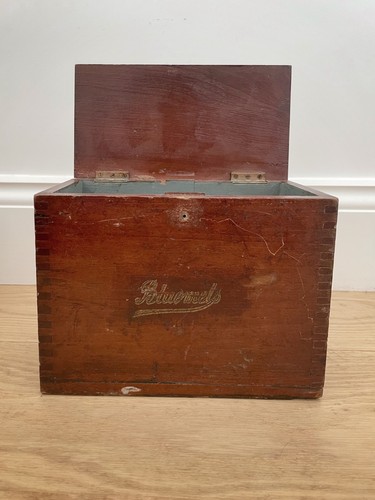 Vintage wooden advertising box