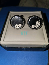 Tateossian Circular Craps Team Men's cufflinks. Gambling Style