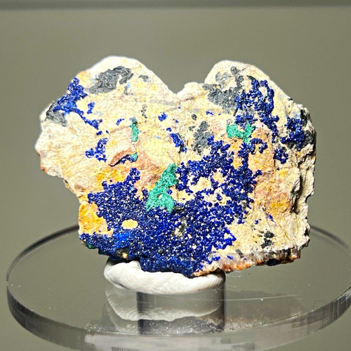 Natural sparkly azurite - sparkly,