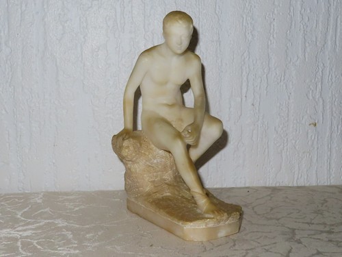 Sculpture figurine alabaster - figurine,