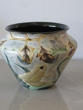 Cobridge Stoneware  (Moorcroft co.) "Frog Prince" Trial Piece Vase - 2000 