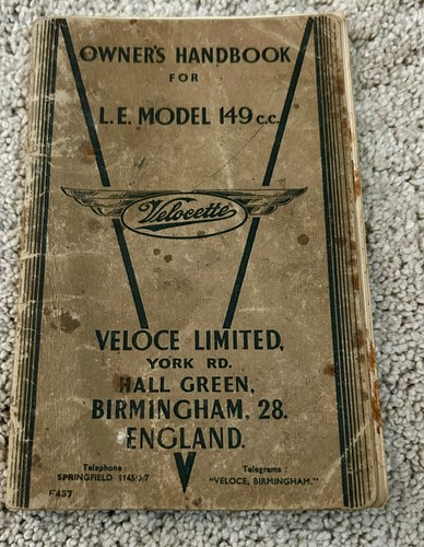 Original 1949 velocette - 1949, le