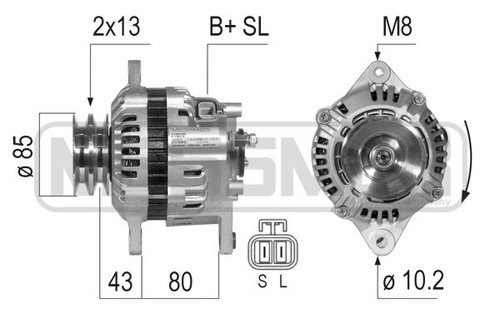 Alternator for
