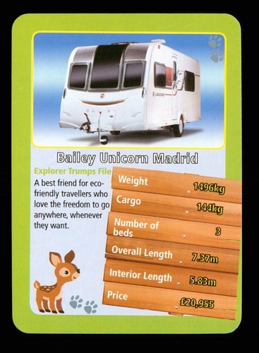 Info card caravan bailey - caravan,