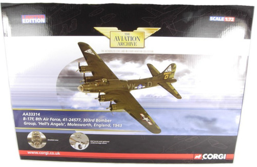 Corgi aa33314 boeing b 17f - boeing, b-17f