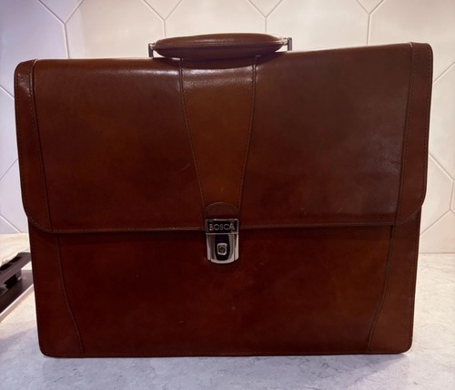 Bosca old leather flap over - old,