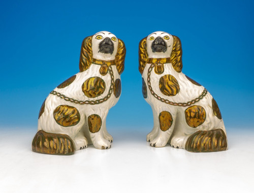 Antique pair staffordshire - antique, of