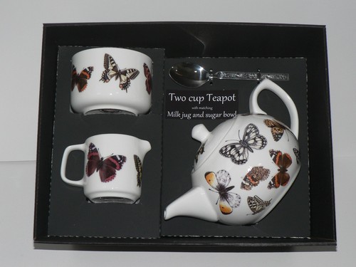 Butterfly cup teapot - teapot,milk, &
