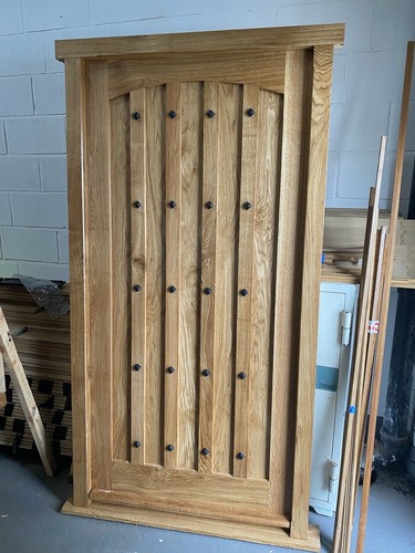 Hand made solid oak door - hand,