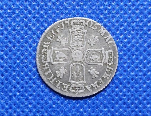 1705 sixpence queen anne - 1705,