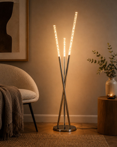 Chrome bubble floor lamp - floor,