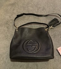 Gucci Soho Disco Shoulder Bag Black Leather