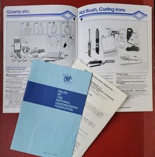 rare vtg c1975 HAIRDRESSERS CATALOGUE + Hair Stylist Rules FAB BRIGHTON GIFT