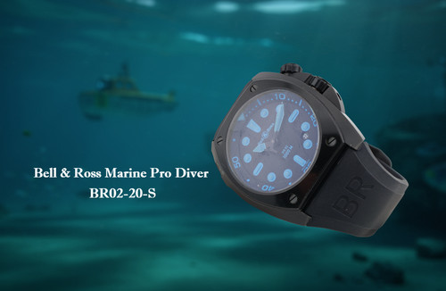 Bell ross marine pro diver - &,