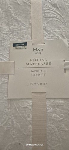 Floral matelasse pure - m&s,