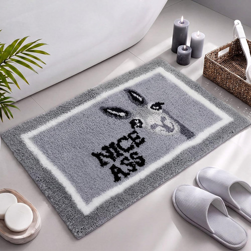 Funny donkey bathroom rug - donkey, nice