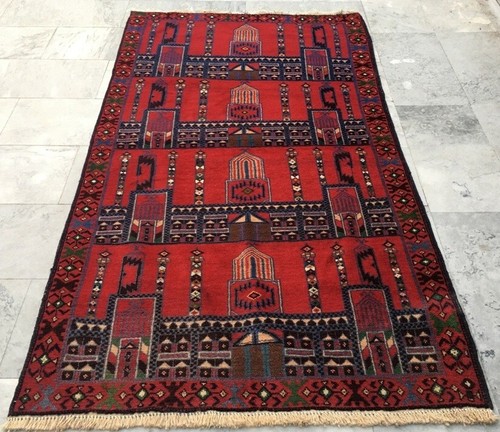 Vintage afghan hand knotted - vintage,