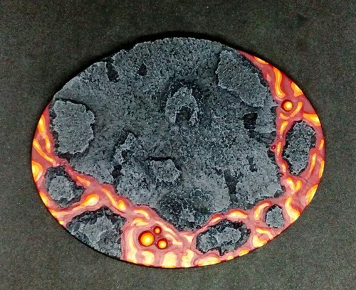 120mm 92mm oval resin - 92mm, base