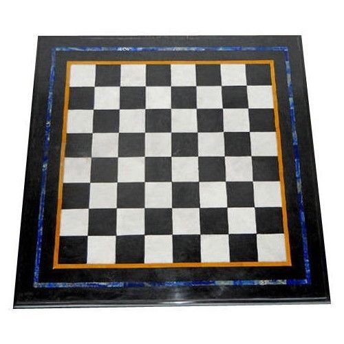 Black marble chess - black, table