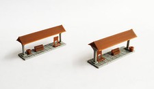 Outland Models Train Railway Layout Small Station Passenger Platform x2 N Gauge