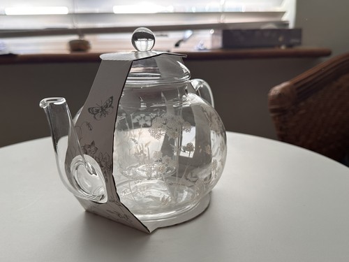 Laura ashley glass teapot with - laura,