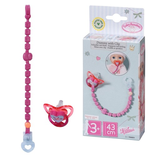 Baby annabell dummy with clip - dummy,